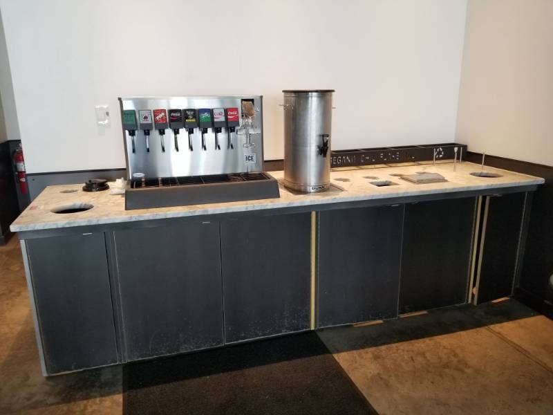 lot 2633 image: Soda Machine and Condiment Counter