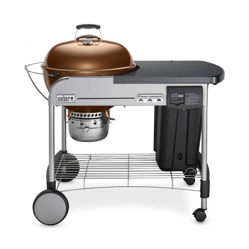 lot 1039 image: Weber Grills Performer Deluxe 22 in. Charcoal Grill in Copper RedOrange 15502001