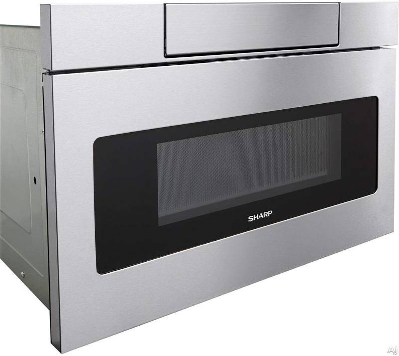 lot 1040 image: Sharp Microwave Ovens 1.2 cu. ft. 24 in. Microwave Drawer with Concealed Controls, Built-In Stainless Steel with Sensor Cooking SMD2470AS