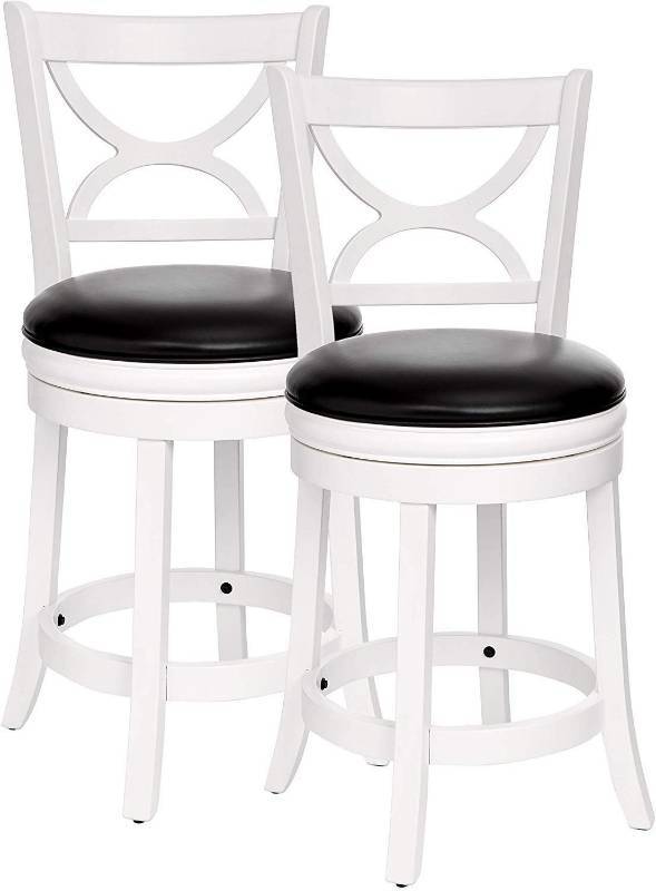 lot 1050 image: Lot of (2) Ball & Cast Hsa-1103-1 Stool 24  Distressed White