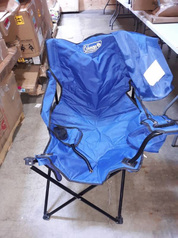 lot 3716 image: Coleman Chair with armrest Cooler