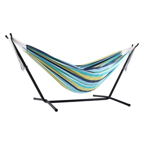 lot 3778 image: Viveres Combo - Double Cayo Reef Hammock with Stand (9ft)
