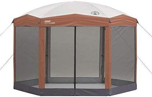 lot 9796 image: Coleman Screened Canopy Tent with Instant Setup  Back Home Screenhouse Sets Up in 60 Seconds