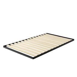 lot 9838 image: Zinus Easy Assembly Wood Slat 1.6 Inch Bunkie Board  Mattress Foundation 