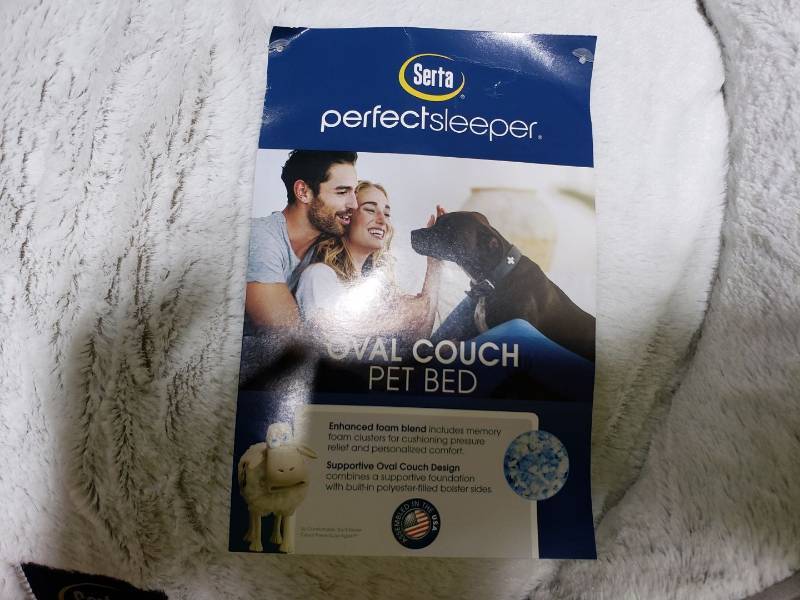 Serta oval clearance couch pet bed