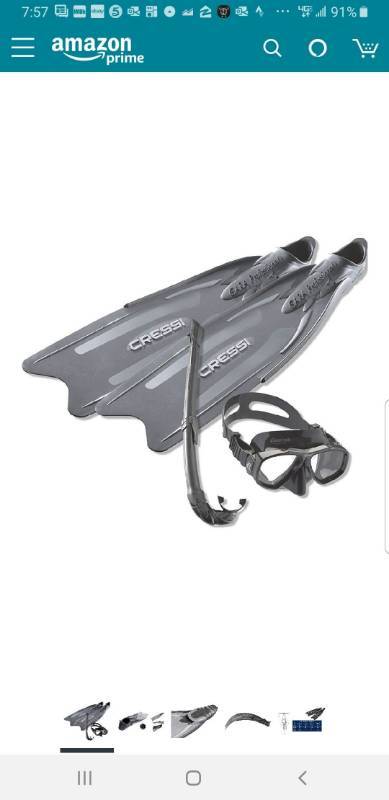 lot 9872 image: Cressi GARA PROFESSIONAL SET, Adult Expert Scuba Diving Equipment