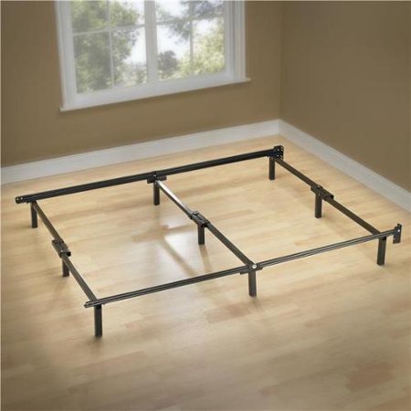 lot 9888 image: Sleep Revolution Compack Bed Frame with 9-Leg Support System, 60 by 70.5 by 7-Inch