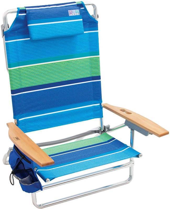 lot 9894 image: Rio Beach Big Kahuna Extra Large Folding Beach Chair - Stripe