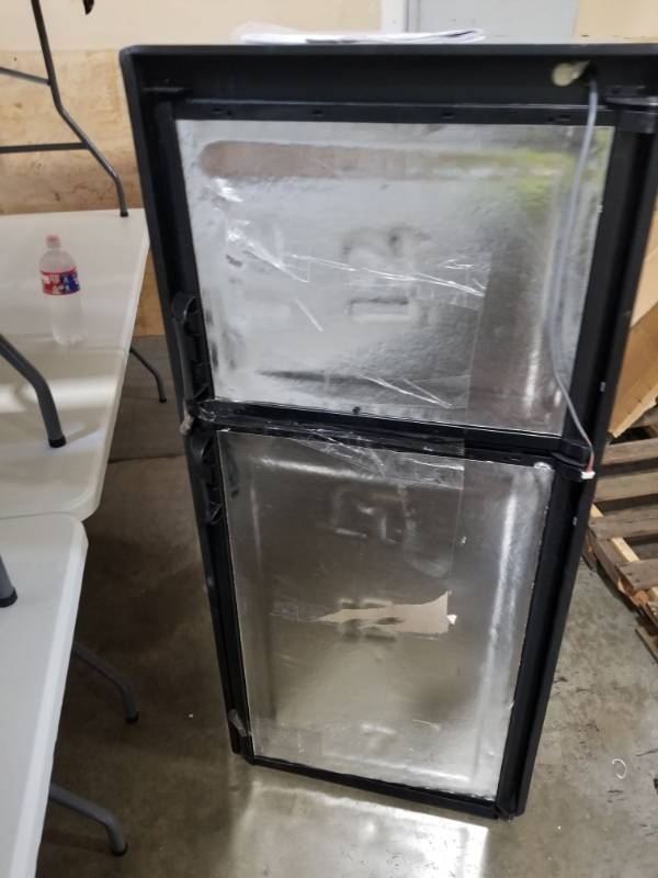 lot 9960 image: Dometic DM2852RB Americana Double Door RV Refrigerator-2-Way, 8 Cubic Feet