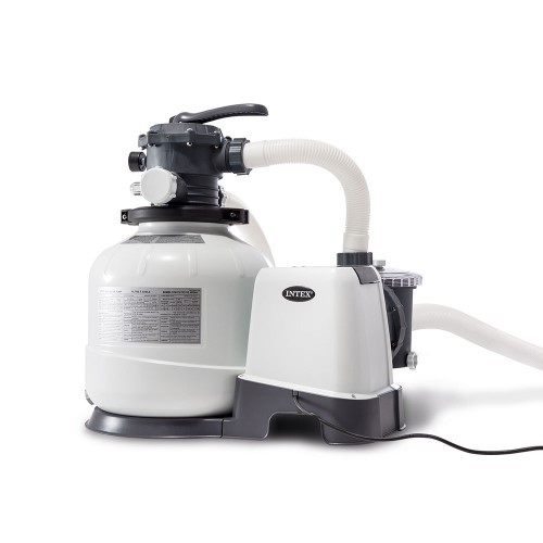 lot 9962 image: Intex 2800 GPH Above Ground Pool Sand Filter Pump with Automatic Timer %7C 26647EG
