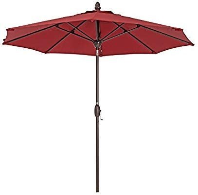 lot 9965 image: �Patio 4.4 out of 5 stars��751Reviews Abba Patio Outdoor Patio Umbrella 9 Feet Patio Market Table Umbrella with Push Button Tilt and Crank, Turquoise