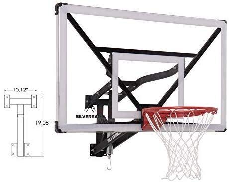 lot 9980 image: Silverback NXT 54  Wall Mounted Adjustable-Height Basketball Hoop with QuickPlay Design, Black&nbsp