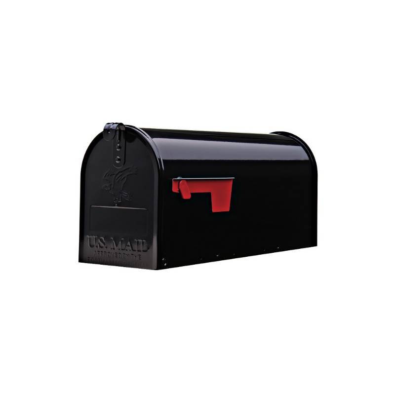 lot 9981 image: Gibraltar Mailboxes Elite 6.9-in W x 8.9-in H Metal Post Mount Mailbox