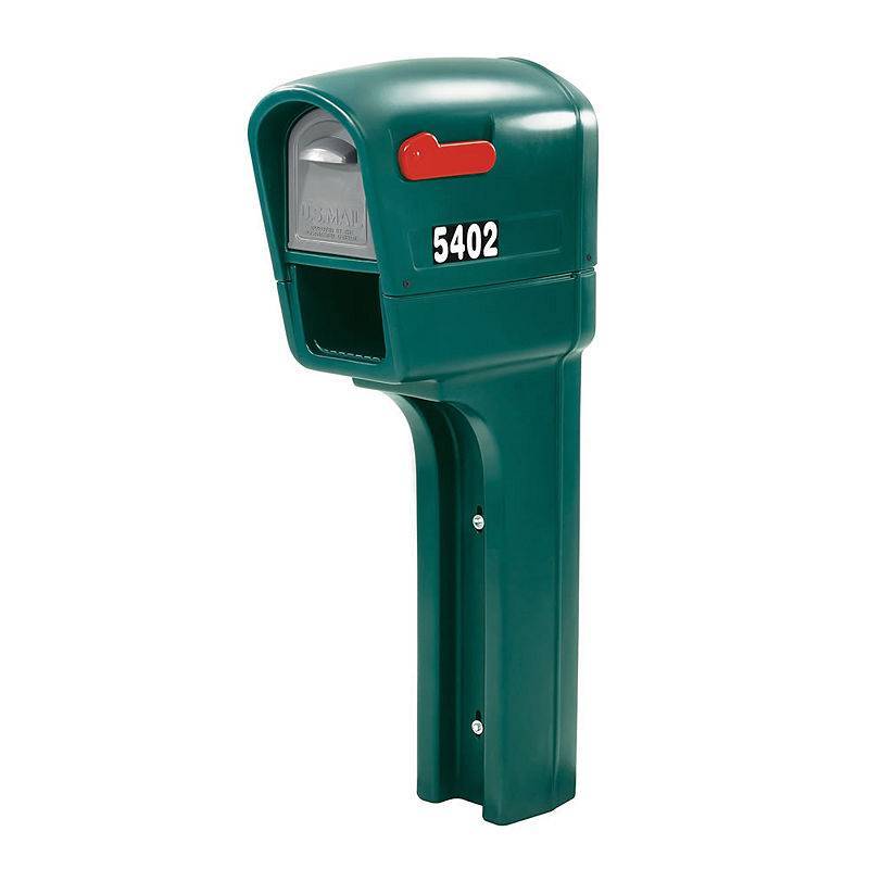 lot 9996 image: Mailbox & Post Combos Stanley Mailboxes MailMaster Plus Mailbox in Spruce green 540200