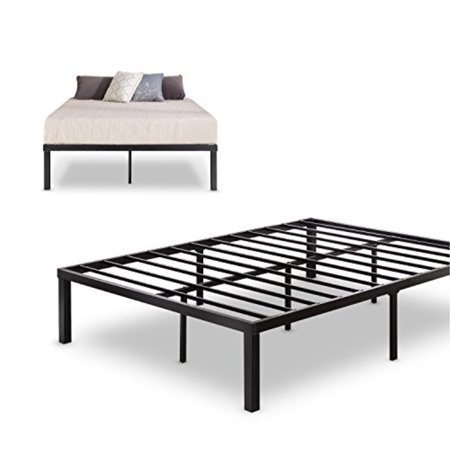 lot 3799 image: Zinus Quick Lock 14 Inch Metal Platform Bed Frame, Mattress Foundation, No Box Spring Needed, Queen