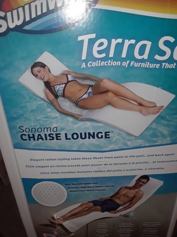 swimways terra sol sonoma chaise pool lounge