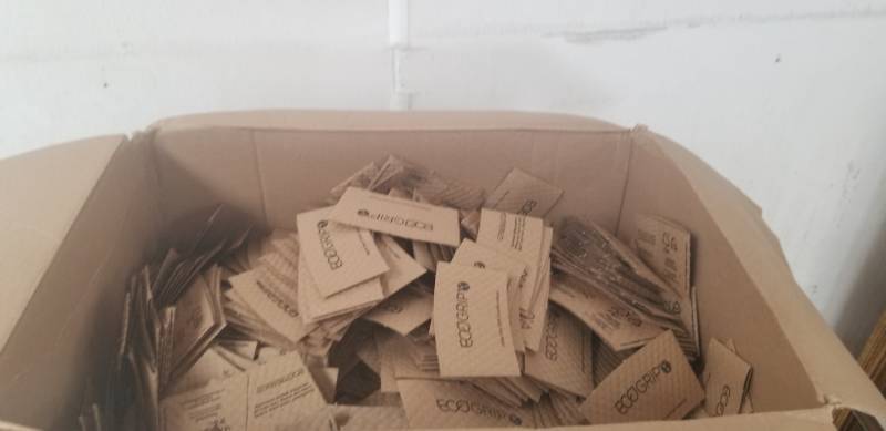lot 2677 image: EcoGrip Recycled Cardboard Coffee Cup Grips Case Lot