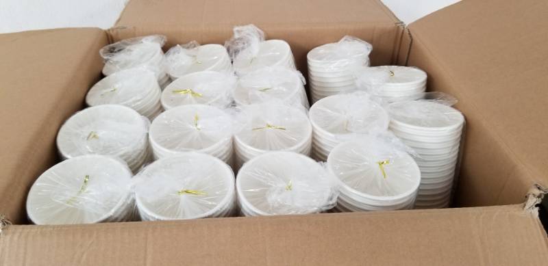 lot 2687 image: Choice Paper Hot Cups White 16oz Cups Case Lot