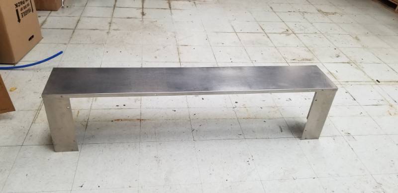 lot 1911 image: 5 SS Raised Shelf Tabletop Model