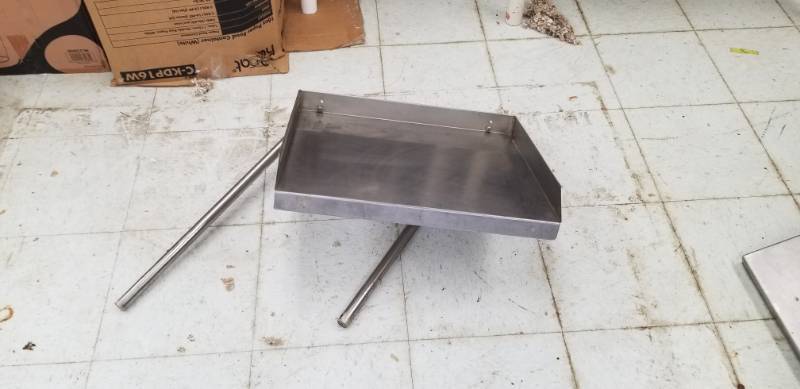 lot 1912 image: 2 SS Raised Edge Shelf