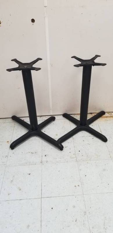 lot 1919 image: Metal Pedistal Table Bases Lot 2