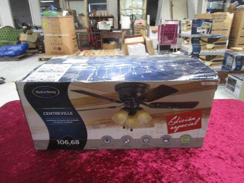 lot 1850 image: Harbor Breeze Centreville Ceiling Fan Kit