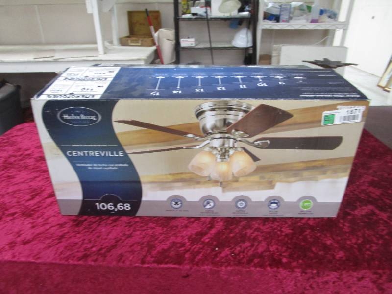 lot 1871 image: Harbor Breeze Centreville Ceiling Fan Kit