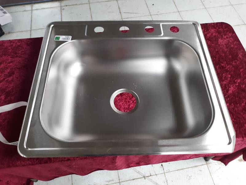 lot 1861 image: SS Single Drop In Sink