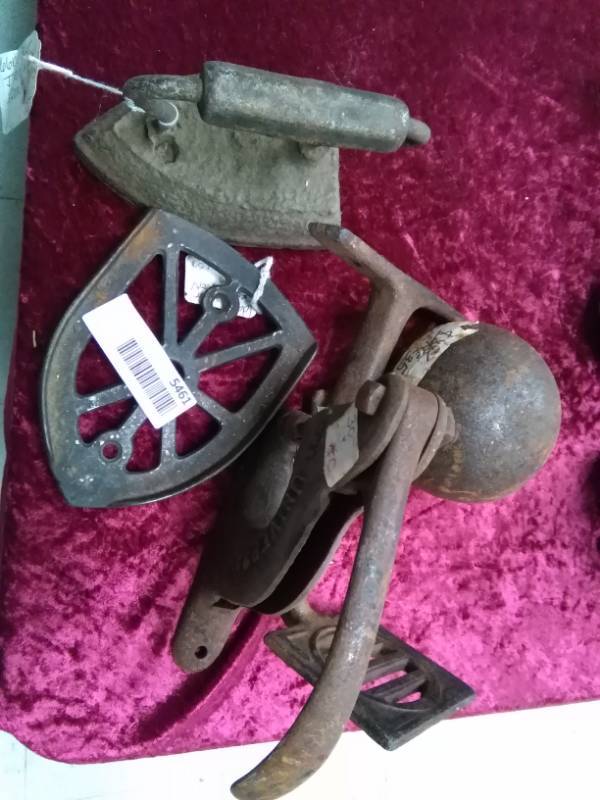 lot 5461 image: Universal Punch June 8, 1905, Cast Iron and Rest, Wagon Step, Cannonball