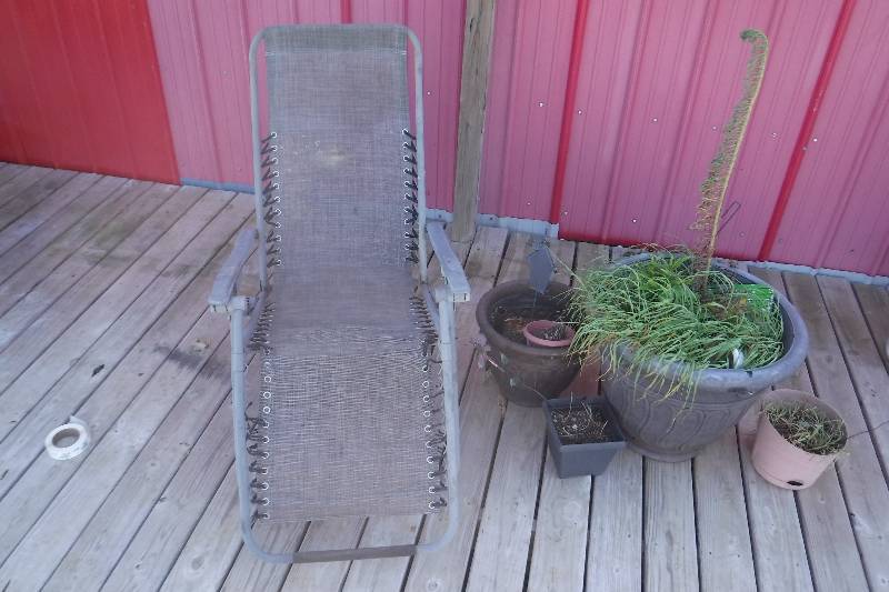 Deck Pool Lounge Chair And Planters Rush Rush Burlington