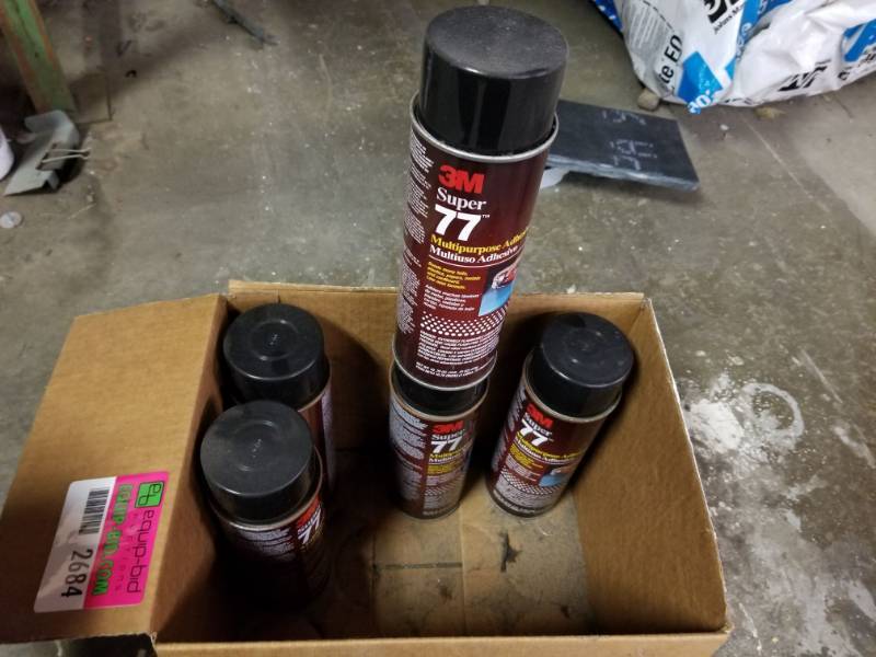 lot 2684 image: 5 Cans Of 3M Super 77 Multipurpose Adhesive