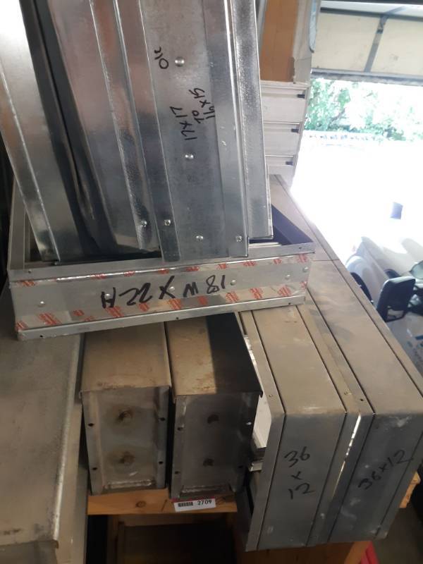 lot 2709 image: Assorted Duct Frames, Louvers, Fire Dampers