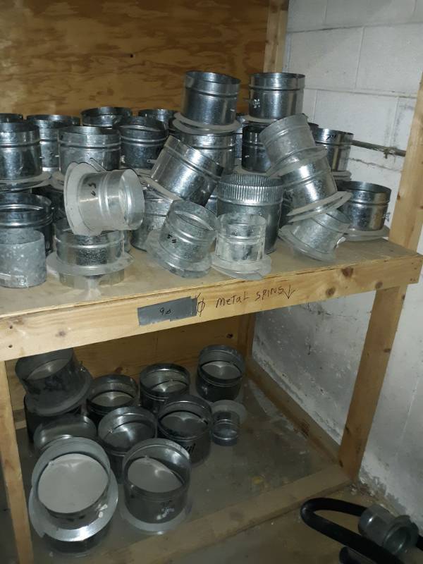 lot 2730 image: Air Duct Fittings