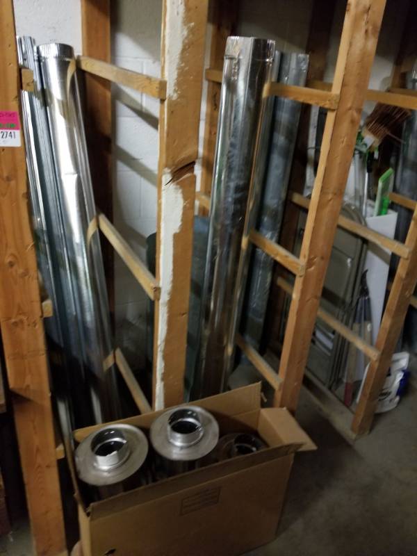 lot 2741 image: 3in, 4in , 5in Stove Pipe Duct Work
