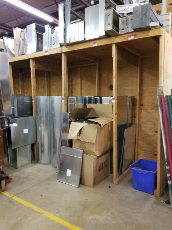lot 2800 image: Wood Shelving