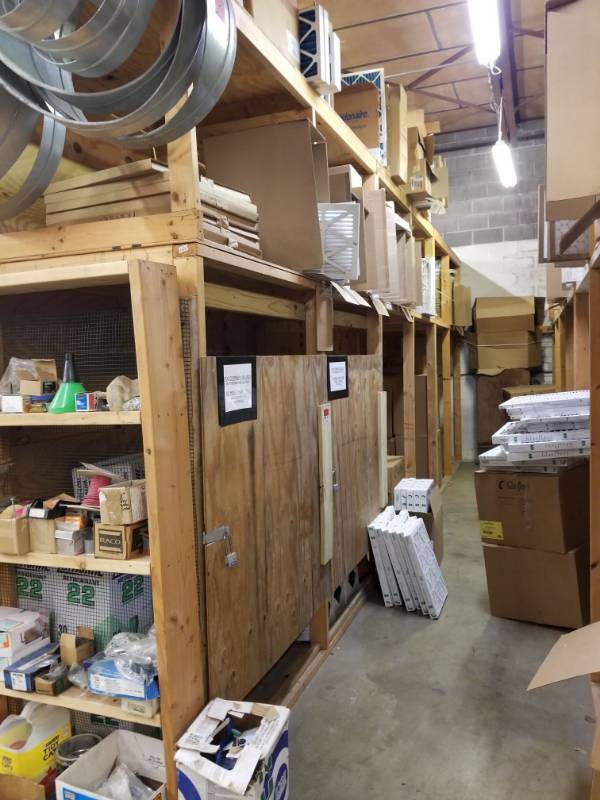 lot 2801 image: Wood Shelving