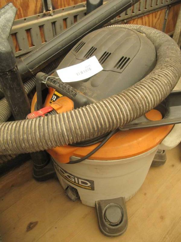 lot 2271 image: 5.0 hp RIDGID vac