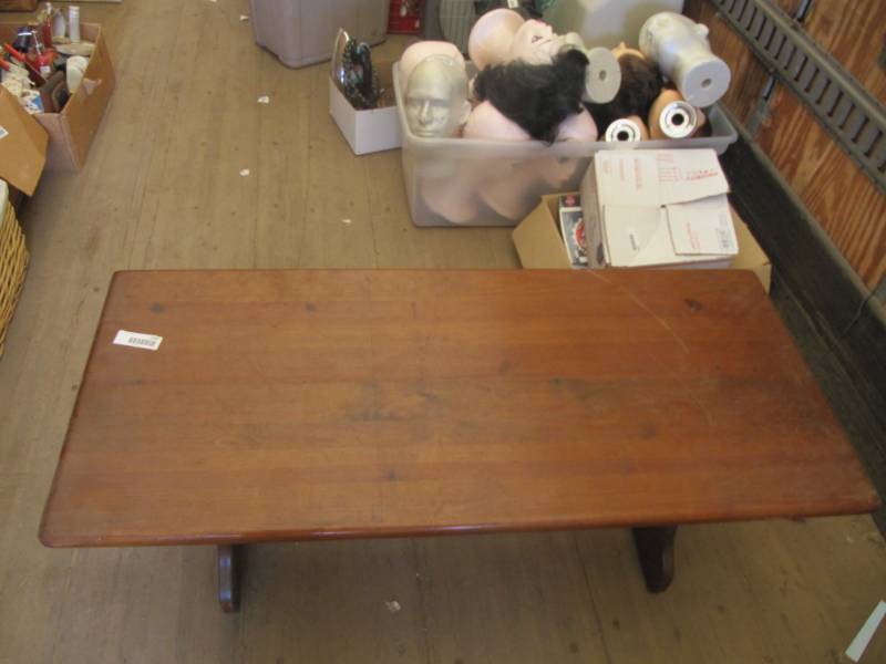 lot 2287 image: Wood coffee table made of pine