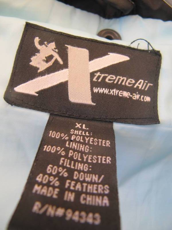 lot 2310 image: Ladies Xtreme Air XL black coat
