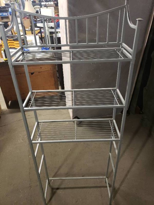 lot 14861 image: Metal Bathroom StandShelf