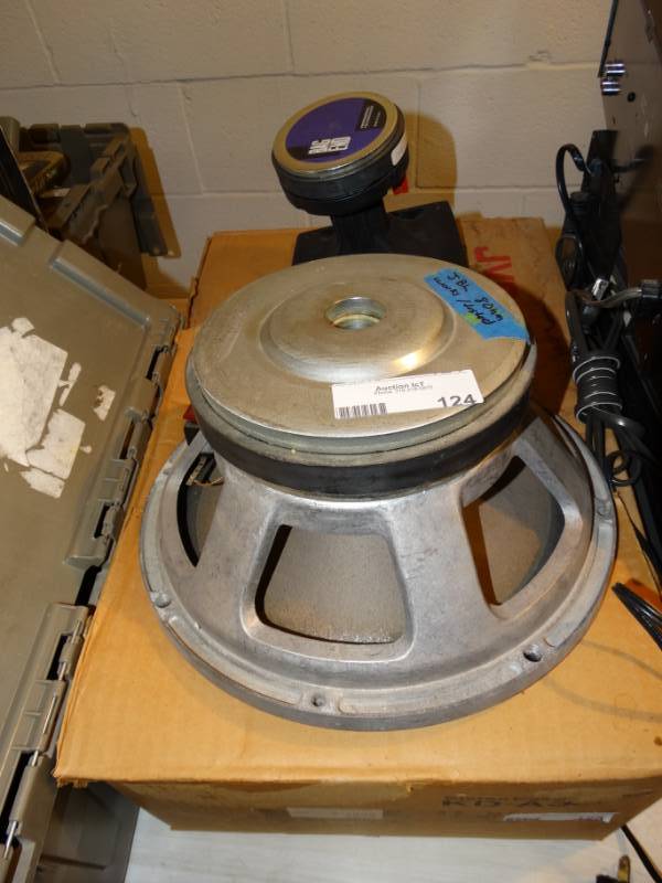 lot 124 image: Speaker and small professional transducer.