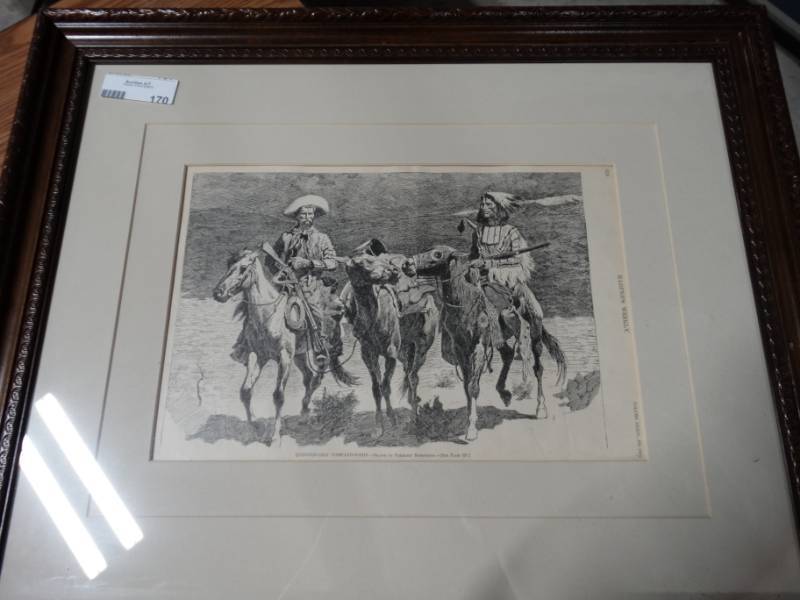 lot 170 image: Questionable companionship newspaper excerpt with certificate of authenticity.