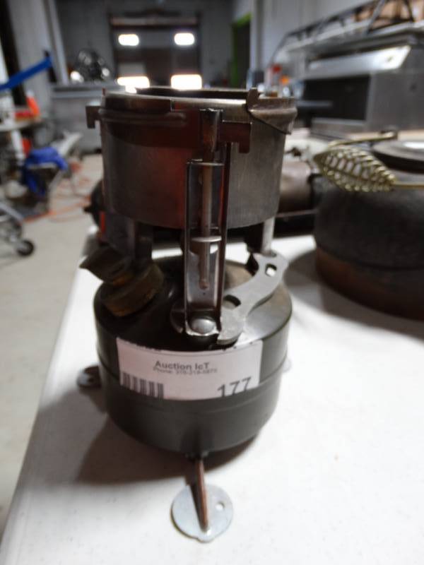 lot 177 image: Light gasoline burner.