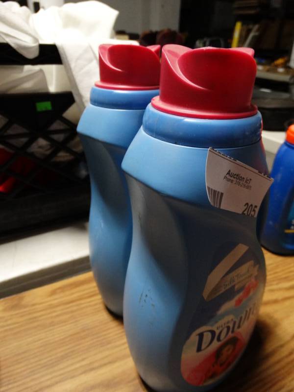 lot 205 image: Two 60 load bottles of Downy fabric softener.