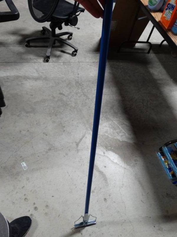 lot 214 image: Two big easy mop heads and mop stick.