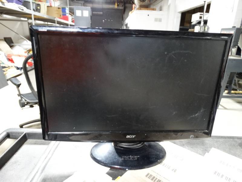 lot 222 image: Acer H293H computer monitor with power cord. works.