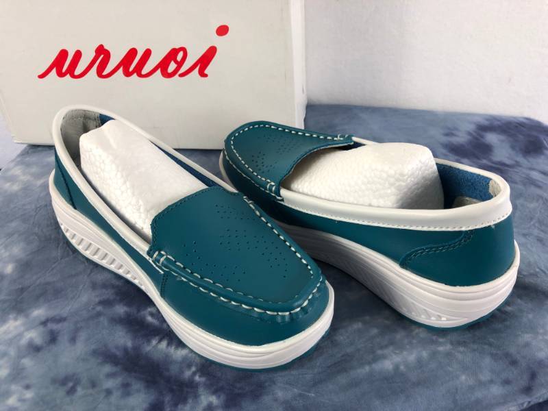 lot 1034 image: CALIN WEDGE SLIPING SHOES (BLUE) (SIZE 5)