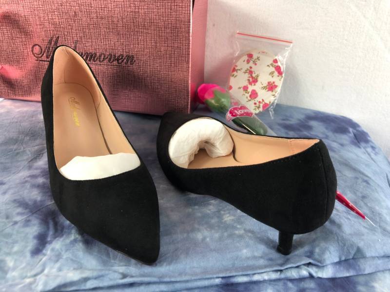 lot 1047 image: MODEMOVEN HEELS (BLACK) (SIZE 7.5)
