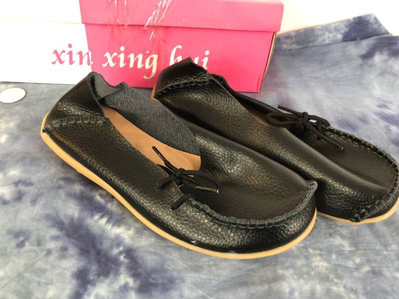 lot 1066 image: CENTURY STAR MOCCASINS LOAFER (BLACK) (SIZE 5)