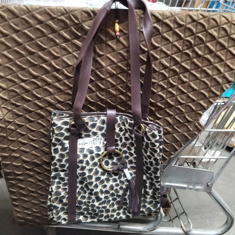 warehouse leopard print bag